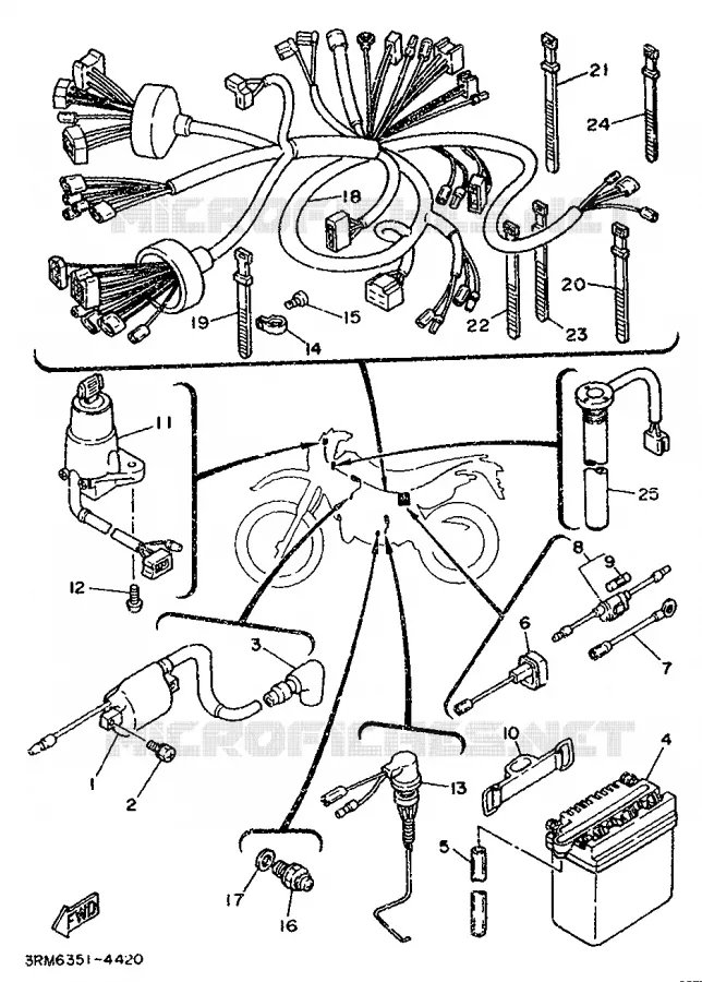 ELECTRICAL 1 Yamaha MOTO 125 1994 DTR  DT125R