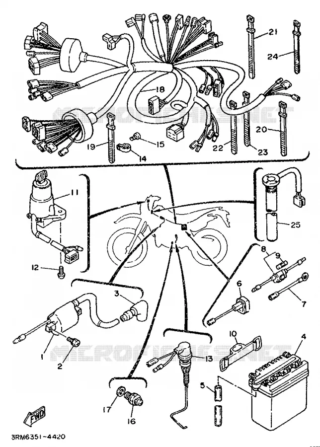 ELECTRICAL 1 Yamaha MOTO 125 1994 DTR  DT125R