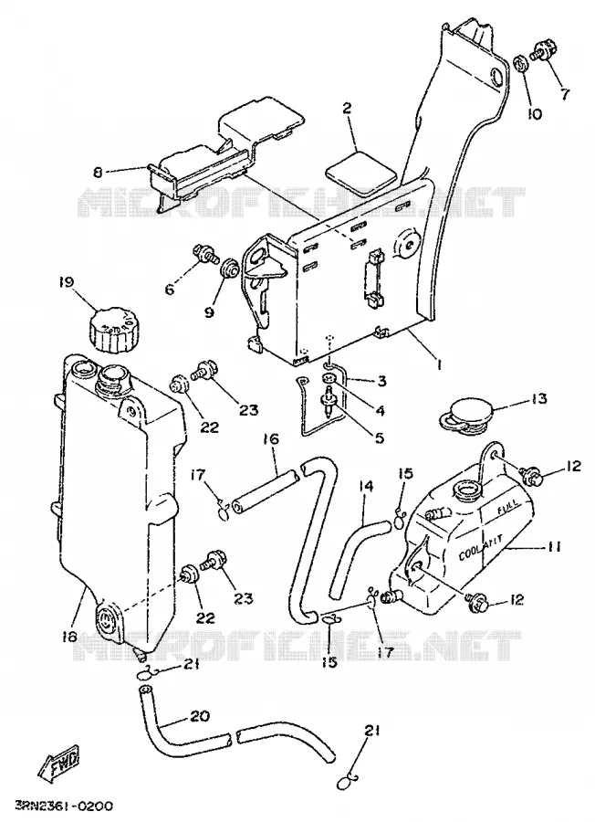 OIL TANK Yamaha MOTO 125 1995 DTR  DT125R