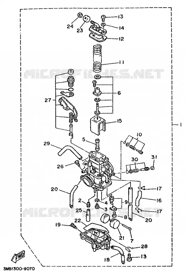 CARBURETOR Yamaha MOTO 125 1995 DTR  DT125R