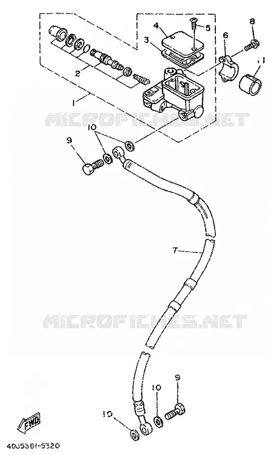 FRONT MASTER CYLINDER Yamaha MOTO 125 1996 DTR  DT125R