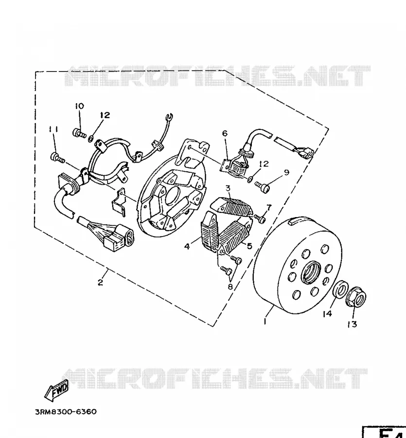 IGNITION Yamaha MOTO 125 1997 DTR  DT125R