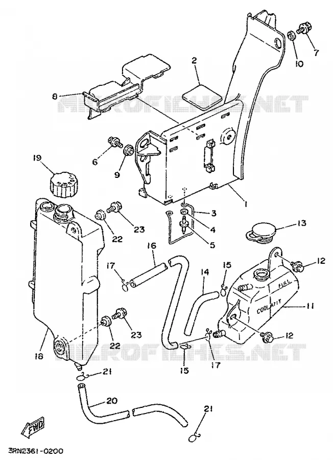 FUEL TANK Yamaha MOTO 125 1997 DTR  DT125R