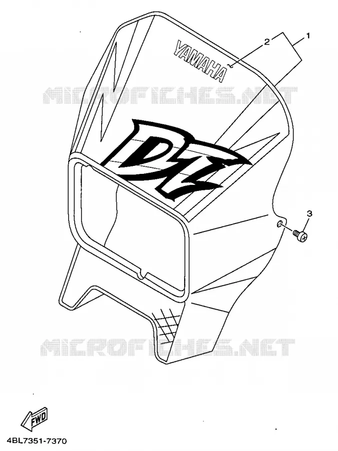 COVER 1 Yamaha MOTO 125 1997 DTR  DT125R