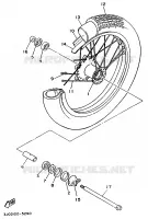 FRONT WHEEL for Yamaha VIRAGO 1996