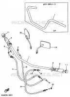 HANDLEBAR & CABLES for Yamaha VIRAGO 1996