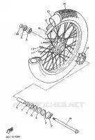FRONT WHEEL for Yamaha VIRAGO 1994