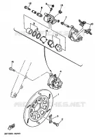 FRONT WHEEL / BRAKE CALIPER for Yamaha VIRAGO 1994