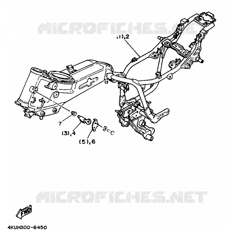 ALTERNATIVE FRAME - FOR ENGLAND Yamaha MOTO 535 1996 VIRAGO  XV535S