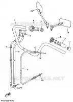 HANDLEBAR & CABLES for Yamaha VIRAGO 1996
