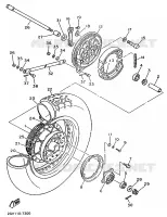 REAR WHEEL for Yamaha VIRAGO 1997