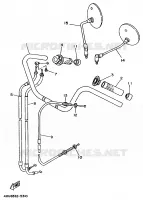 HANDLEBAR & CABLES for Yamaha VIRAGO 1995