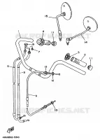 HANDLEBAR & CABLES for Yamaha VIRAGO 1995