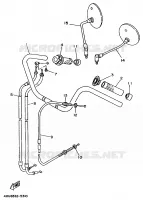 HANDLEBAR & CABLES for Yamaha VIRAGO 1995