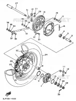 REAR WHEEL for Yamaha VIRAGO 1995