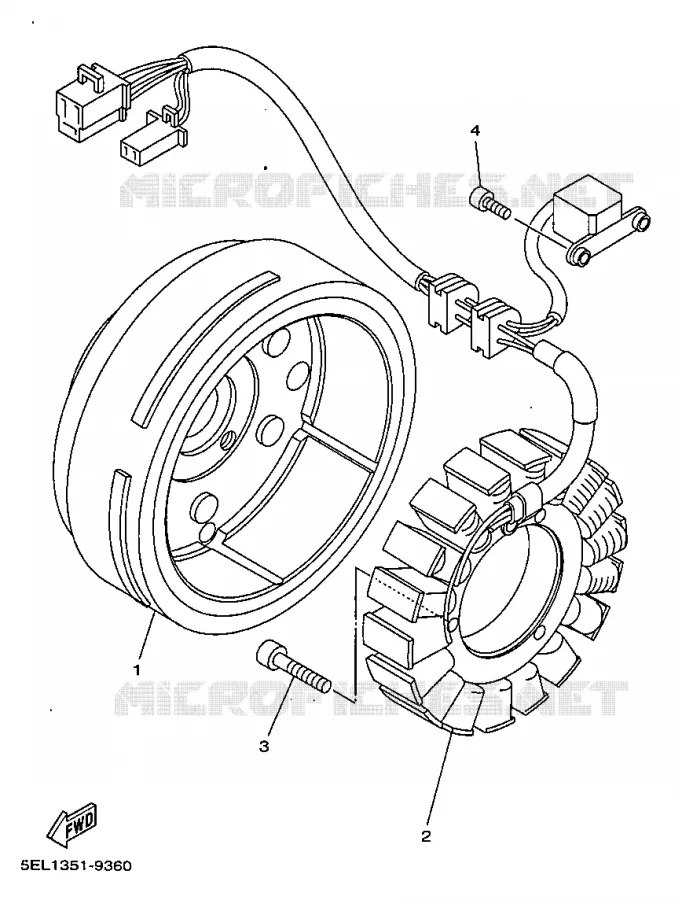 IGNITION Yamaha MOTO 1100 1999 DRAGSTAR  XVS1100