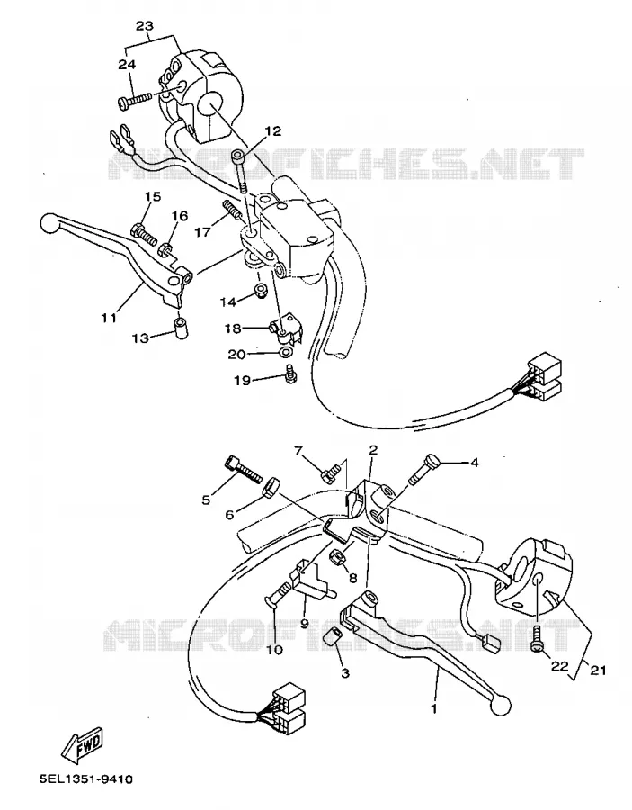 SWITCH / LEVER Yamaha MOTO 1100 1999 DRAGSTAR  XVS1100