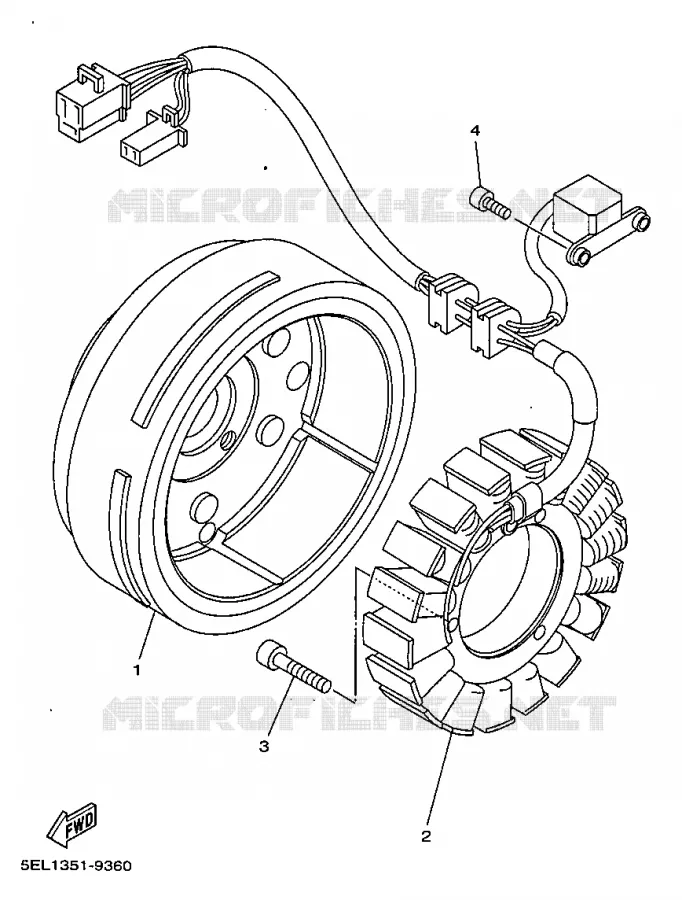 IGNITION Yamaha MOTO 1100 1999 DRAGSTAR  XVS1100