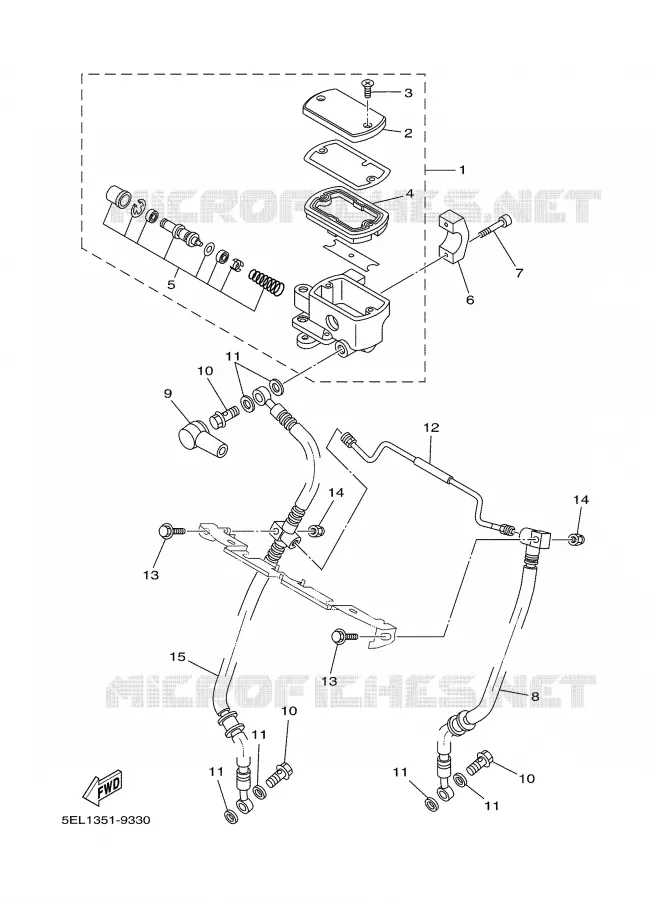 FRONT MASTER CYLINDER Yamaha MOTO 1100 2000 DRAGSTAR  XVS1100