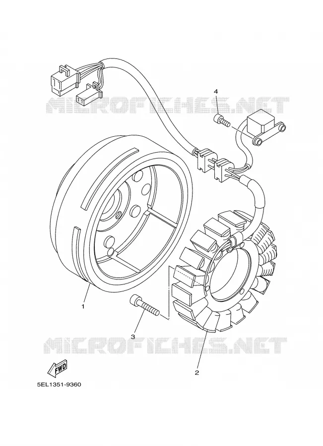 IGNITION Yamaha MOTO 1100 2001 DRAGSTAR  XVS1100A
