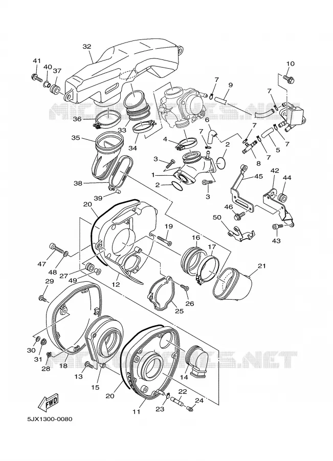 INTAKE Yamaha MOTO 125 2000 DRAGSTAR  XVS125