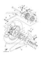 REAR WHEEL for Yamaha DRAGSTAR 2002