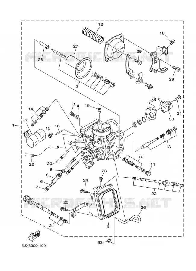 CARBURETOR Yamaha MOTO 125 2002 DRAGSTAR  XVS125