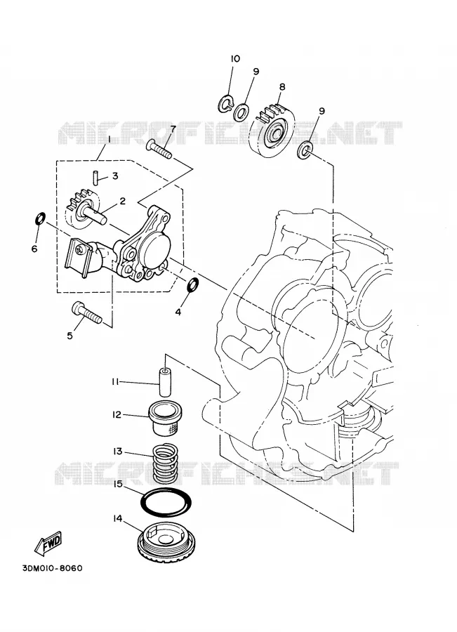 OIL PUMP Yamaha MOTO 125 2002 DRAGSTAR  XVS125
