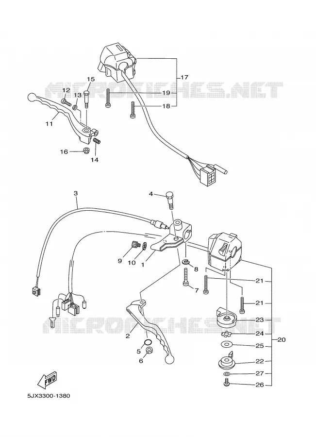 SWITCH / LEVER Yamaha MOTO 125 2002 DRAGSTAR  XVS125
