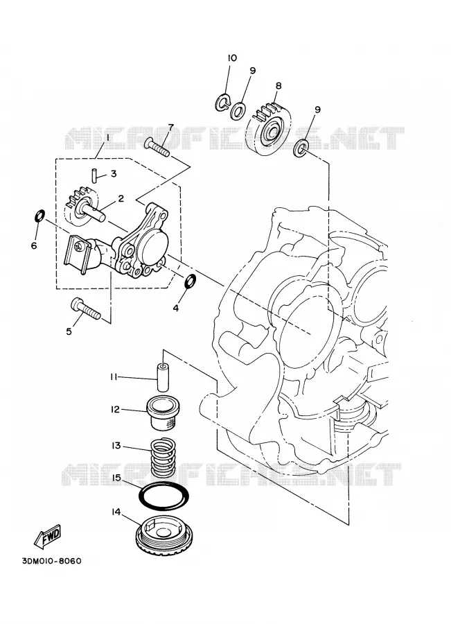 OIL PUMP Yamaha MOTO 125 2004 DRAGSTAR  XVS125