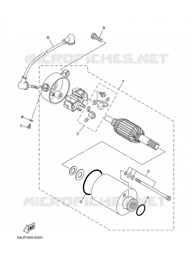 STARTER MOTOR Yamaha MOTO 250 2002 DRAGSTAR  XVS250