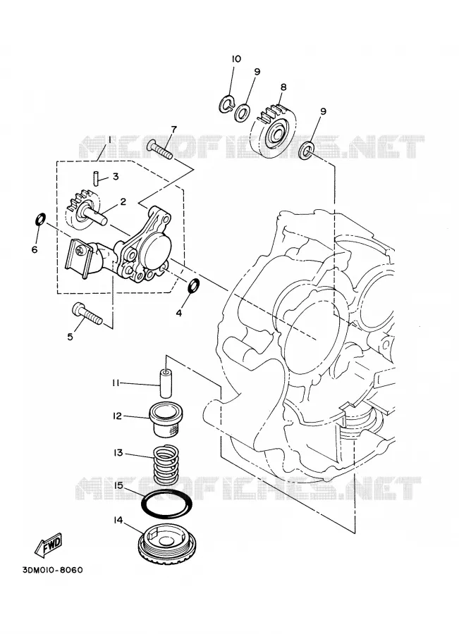 OIL PUMP Yamaha MOTO 250 2004 DRAGSTAR  XVS250