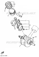 CRANKSHAFT / PISTON for Yamaha DRAGSTAR 1997
