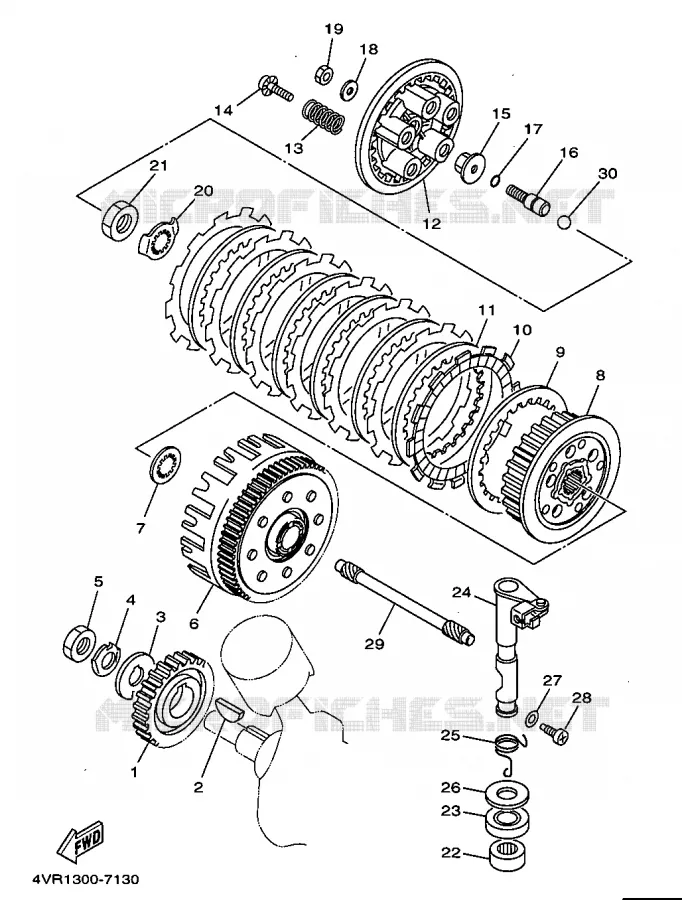STARTER CLUTCH Yamaha MOTO 650 1998 DRAGSTAR  XVS650