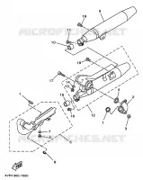 EXHAUST for Yamaha DRAGSTAR 1998