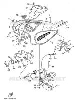 FUEL TANK for Yamaha DRAGSTAR 1998