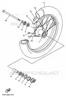 FRONT WHEEL for Yamaha DRAGSTAR 1998