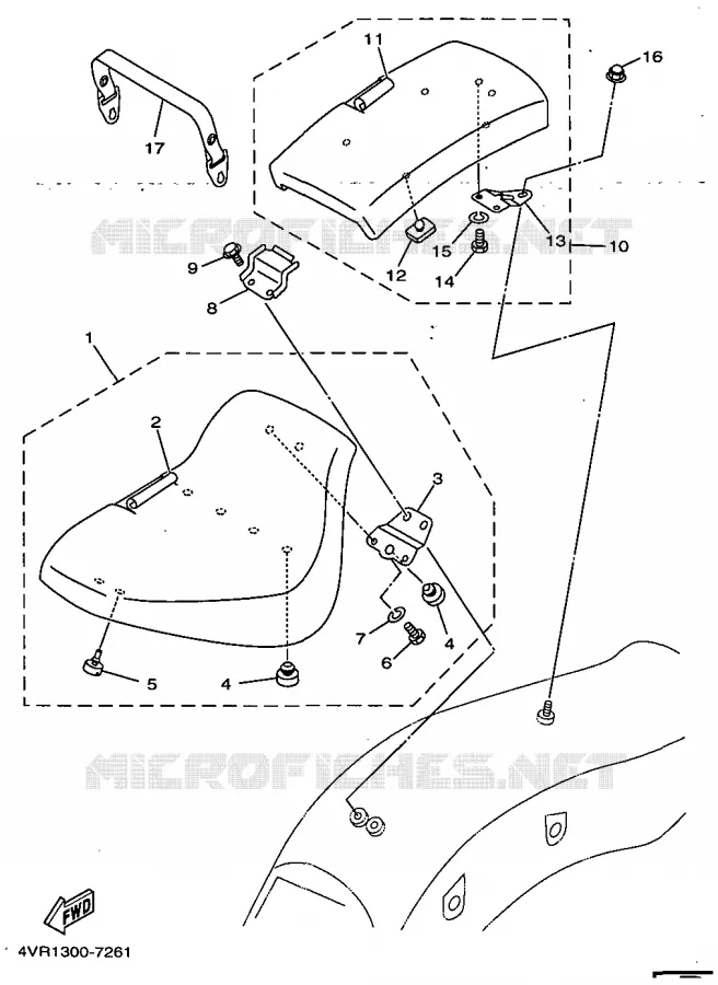 SEAT Yamaha MOTO 650 1998 DRAGSTAR  XVS650