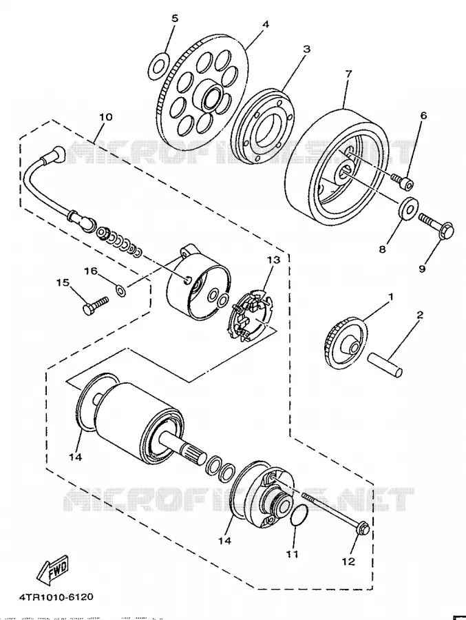 STARTER CLUTCH Yamaha MOTO 650 1998 DRAGSTAR  XVS650