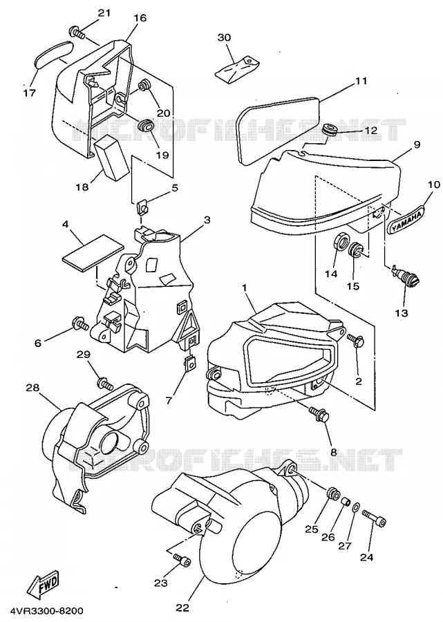 SIDE COVER Yamaha MOTO 650 1998 DRAGSTAR  XVS650