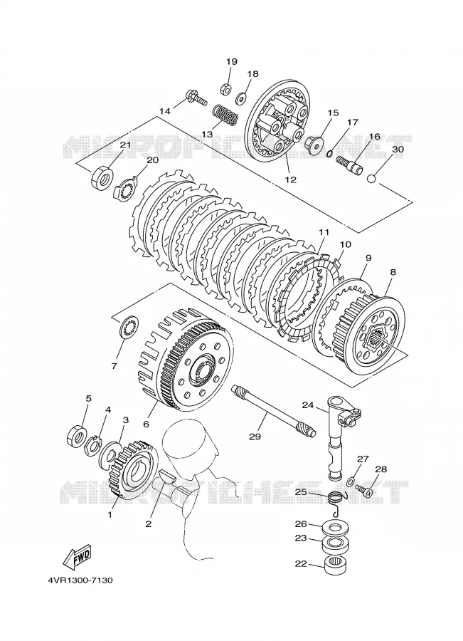 STARTER CLUTCH Yamaha MOTO 650 2000 DRAGSTAR  XVS650