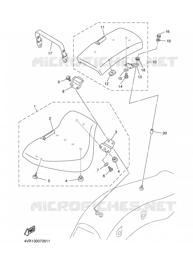 SEAT Yamaha MOTO 650 2000 DRAGSTAR  XVS650