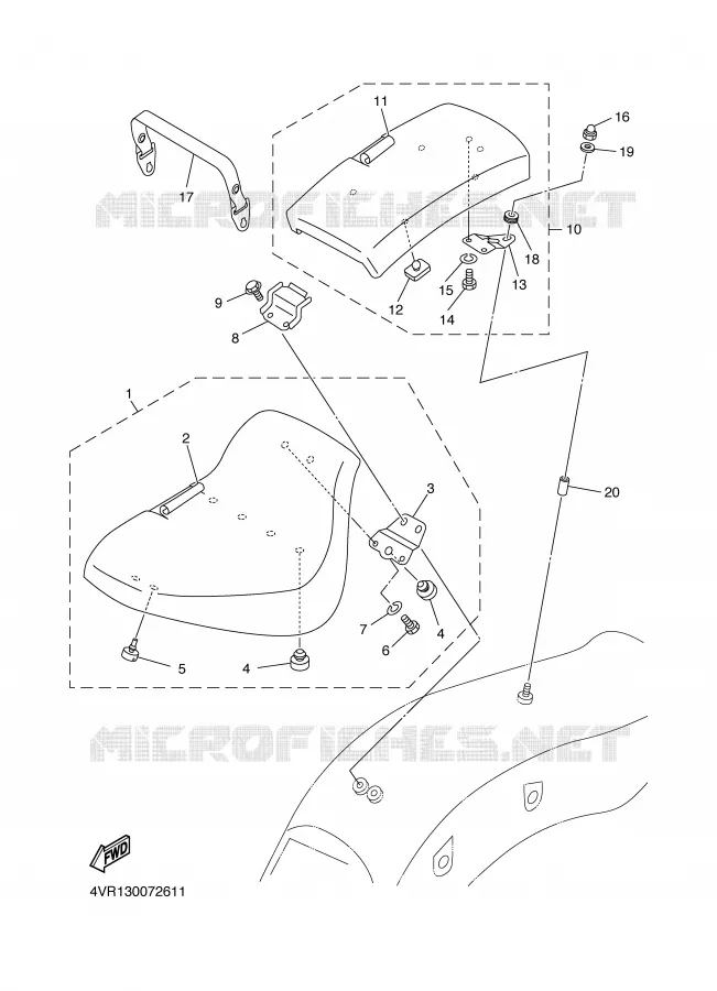 SEAT Yamaha MOTO 650 2000 DRAGSTAR  XVS650