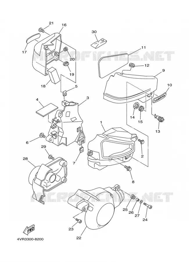 SIDE COVER Yamaha MOTO 650 2000 DRAGSTAR  XVS650