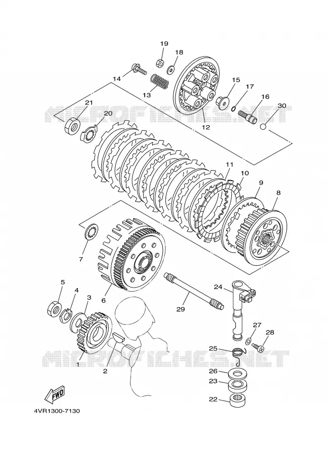 STARTER CLUTCH Yamaha MOTO 650 2002 DRAGSTAR  XVS650