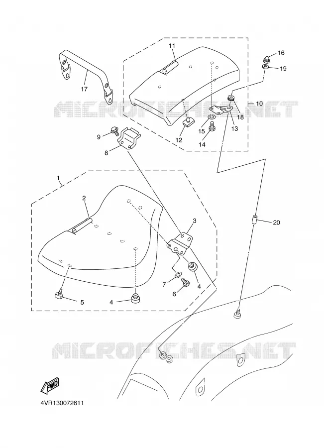 SEAT Yamaha MOTO 650 2002 DRAGSTAR  XVS650