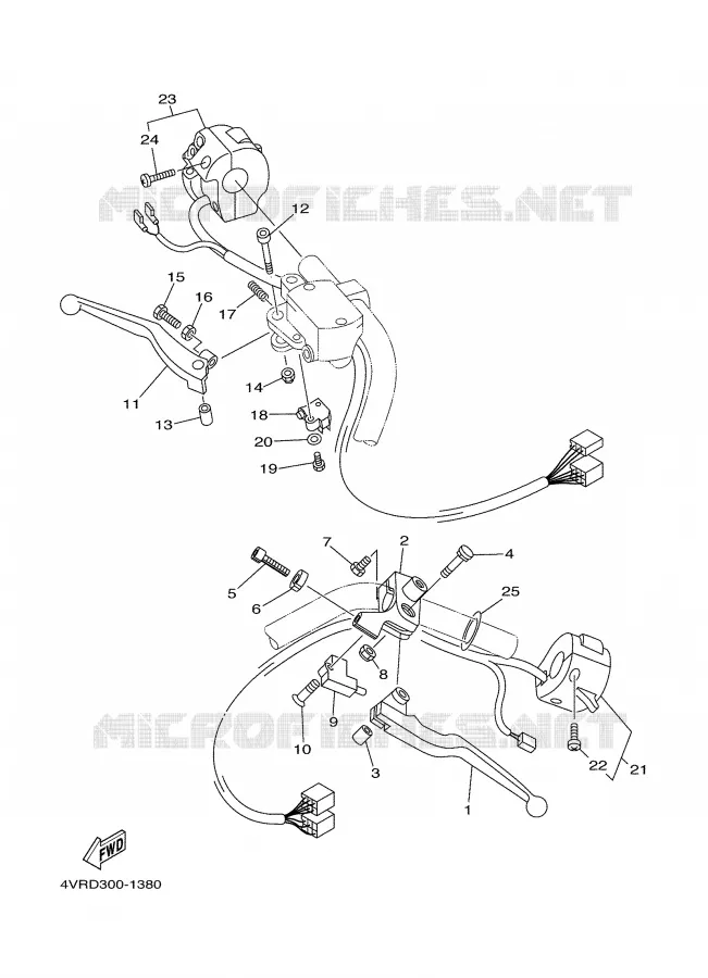SWITCH / LEVER Yamaha MOTO 650 2002 DRAGSTAR  XVS650