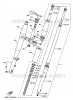 FRONT FORK for Yamaha DRAGSTAR 1998