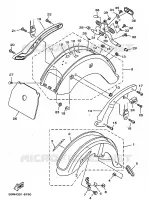 FENDER for Yamaha DRAGSTAR 1998