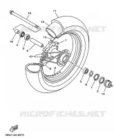 FRONT WHEEL for Yamaha DRAGSTAR 1998